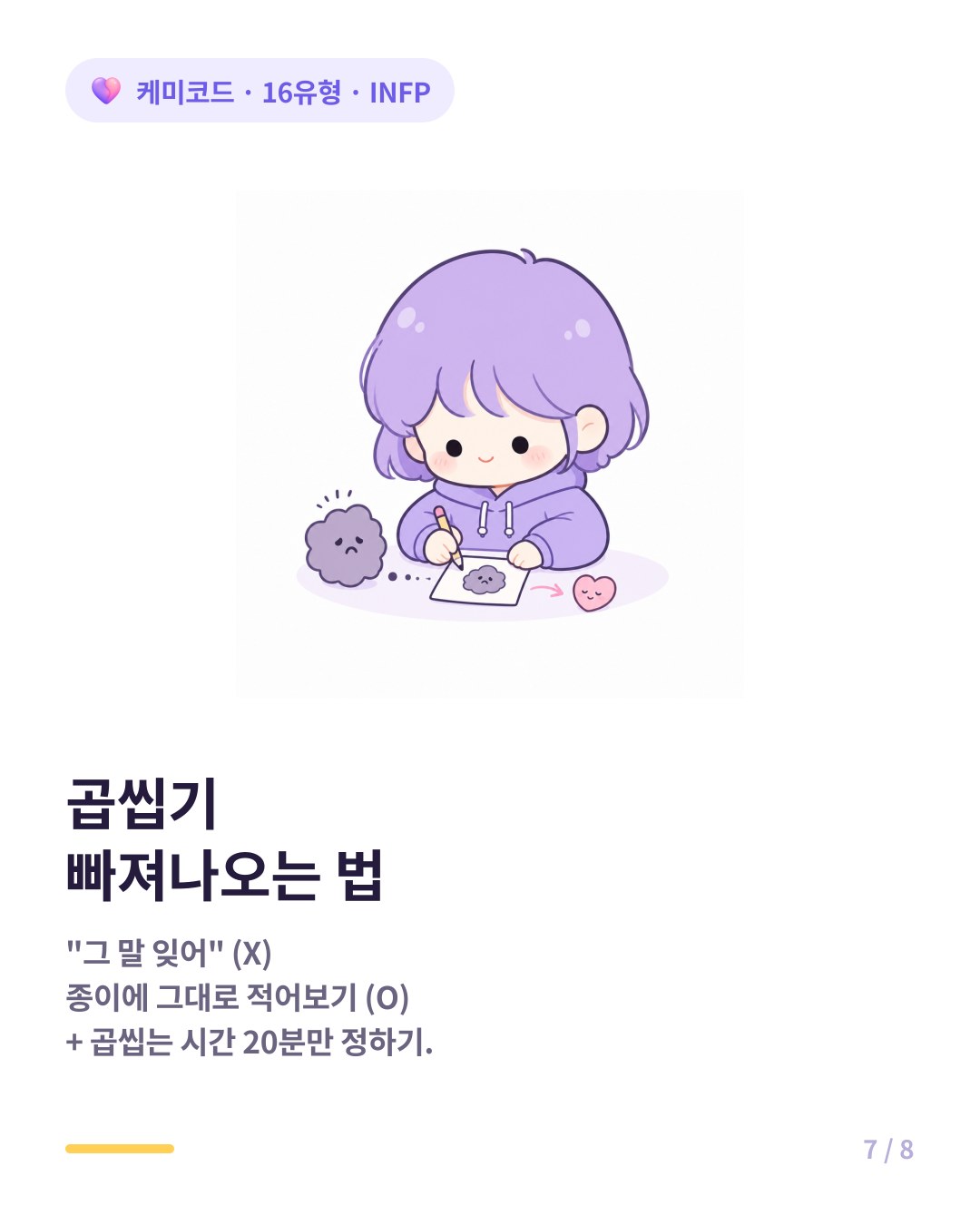 곱씹기 빠져나오는 법 종이에 적고 시간 정하기