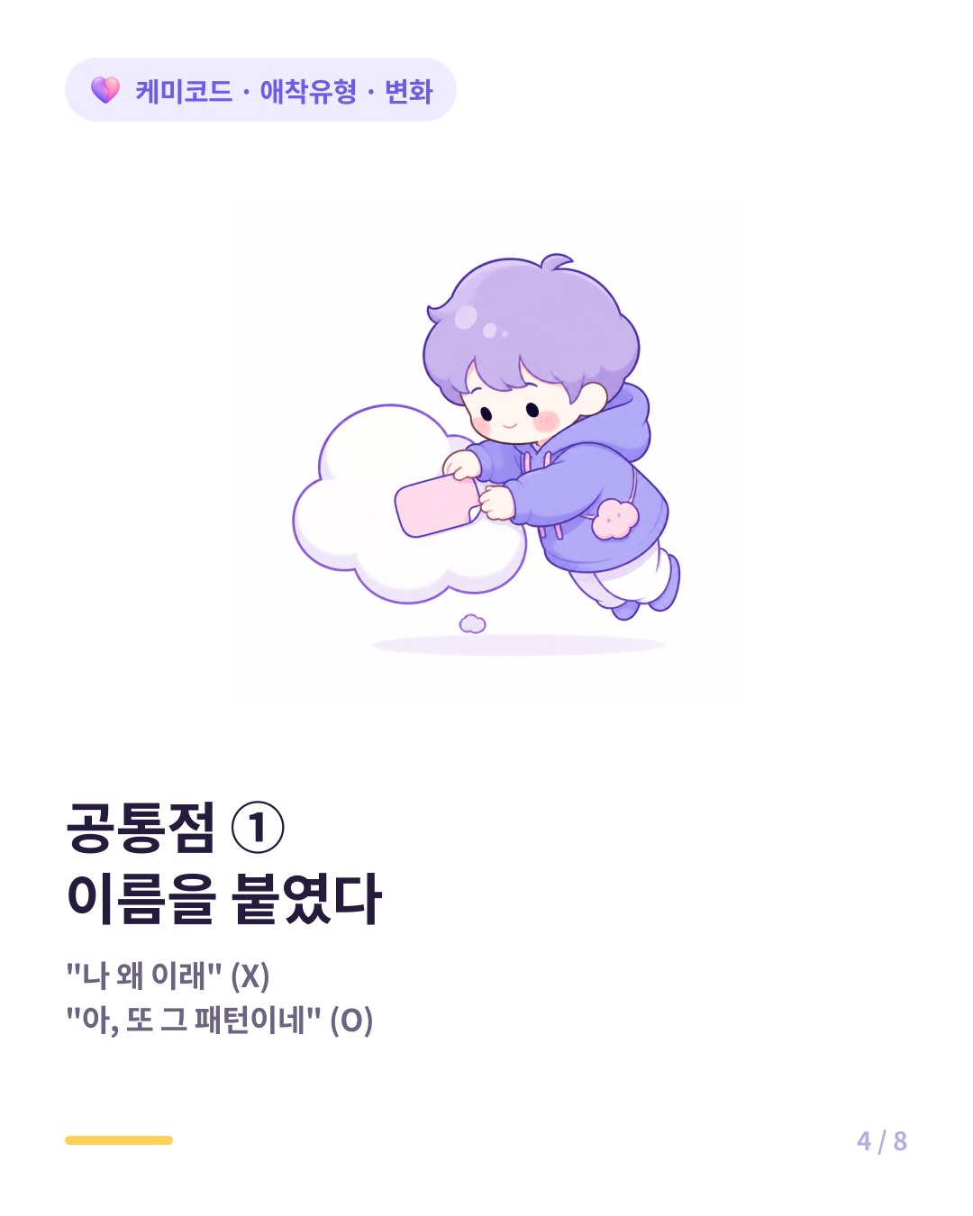 실제로 바뀐 사람들은 자기 패턴에 이름을 붙여 알아차리기 시작했다