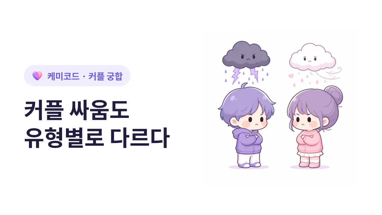 커플 싸움도 유형별로 다르다: 너희는 어떤 패턴?