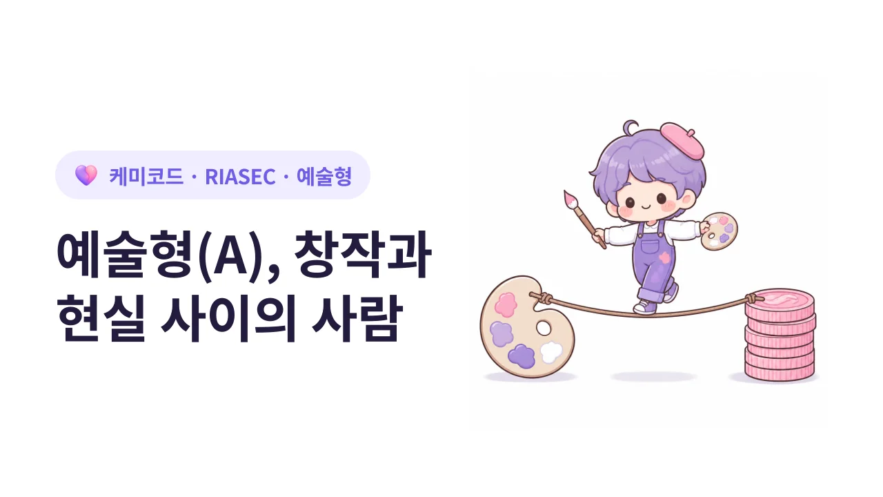 예술형(A), 창작 욕구와 현실 사이에서 흔들리는 사람